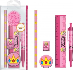 Super Mario Peach iskolai szett műanyag tartóban