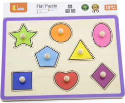 Viga Fa Puzzle Formák Csapokkal
