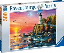 Ravensburger puzzle Világítótorony naplementében 500 darab