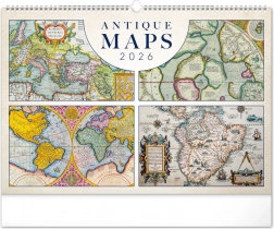 Falra akasztható naptár Régi térképek 2026