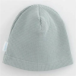 Újszülött pamut sapka NEW BABY Luxury Clothing szürke