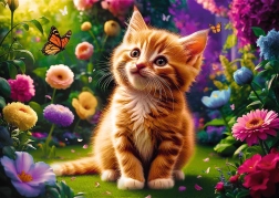 Trefl Puzzle 500 darab – aranyos kiscica