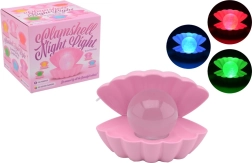 Kagyló Lámpa Gyönggyel színváltós