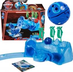Bakugan Training Set Octogan Aquatic Clan figurával kék – stratégiai játék