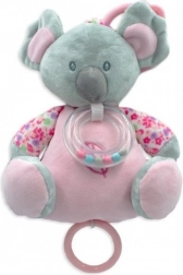 Rózsaszín zenélő doboz Koala 18 cm