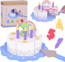 Fa szivárványos születésnapi torta