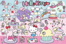 Hello Kitty Puzzle Fedezd Fel a Világot 300 darab