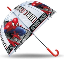 Gyermek automata átlátszó SPIDERMAN esernyő 48 cm
