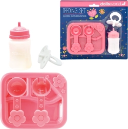 Dolls World babakiegészítő szett – etetés és gondozás