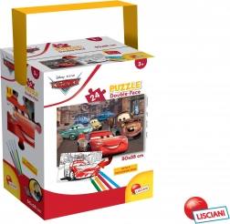 Gyerek puzzle Cars: kétoldalas, 24 darabos