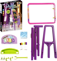 Woopie 3 az 1-ben gyerek tábla: mágneses, törölhető és fényrajzolás