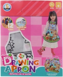 Színezős kötény virágzó kert motívummal