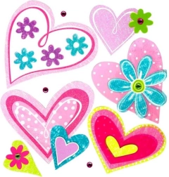 Small Foot Öntapadós Fali Dekoráció Szív