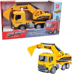 lendkerekes építőipari autó fénnyel és hanggal, 25 × 8 × 14 cm