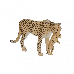 Mojo gepárd kölyökkel – élethű figura gyerekeknek és gyűjtőknek