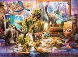 Puzzle RAVENSBURGER Dinoszauruszok életre kelnek XXL 100 darabos