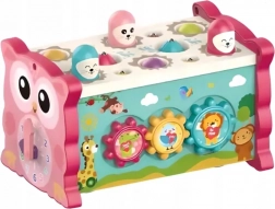 CHIPOLINO Motorikus kocka 8 az 1-ben Bagoly Rózsaszín