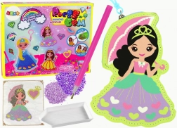 Gyémántszemes kreatív készlet – hercegnő medál