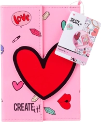 Mini műbőr kozmetikai táska mágneses záródással