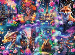 Trefl Premium Plus Puzzle Színes világ 8000 darabból