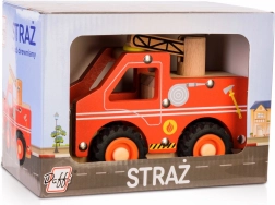 fa tűzoltóautó gumis kerekekkel