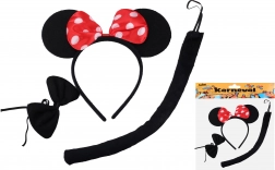 Karneváli készlet - fekete egér