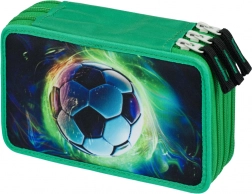 Háromszintes iskolai tolltartó Futball Labda