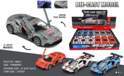 Fém autó visszahúzós 12 cm