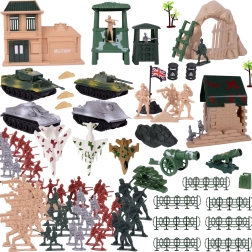 Katonai figurák és felszerelés készlet, 300 db