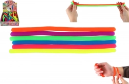 Antistressz nyújtható szilikon játék 27 cm, 6 szín, 60 db dobozban