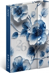 Heti mágneses napló Porcelán virág 2026