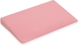 Muszlin párnahuzat gyerek ék párnához – New Baby Standard 59 × 37 cm, rózsaszín