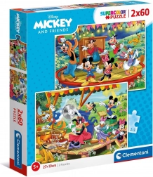 Puzzle 2x60 darab – Mickey és barátai