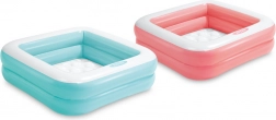 Felfújható négyzet alakú gyermekmedence 86 × 86 cm puha aljjal