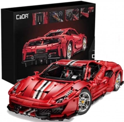 CaDA építőkészlet piros sportautó Italian Super Car 1:8, 3236 darab