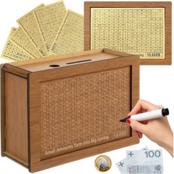 RUHHY fa motivációs persely célkártyákkal