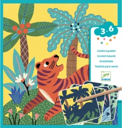 Djeco Dzsungel Állatok Karcolható Képek