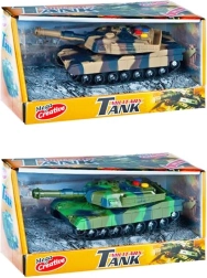 Elemes, hang- és fényeffektekkel ellátott tank