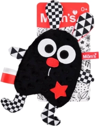 Szenzoros zizegő játék csillaggal – fekete