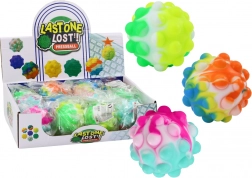 Világító szenzoros labda tüskékkel, 6 cm