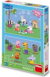 Peppa malac puzzle és barátai 2×48 darab