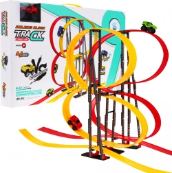 Gyermek versenypálya autókkal és hurkokkal, 198 darab