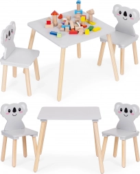 Gyerek asztal és 2 szék Koala ECOTOYS
