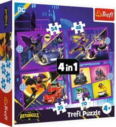 Puzzle 4 az 1-ben - Ismerd meg a Batwheels-t