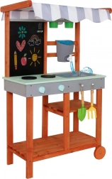 Mobil fa kerti konyha kiegészítőkkel és csapteleppel Lulilo Sableto