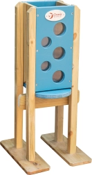 Fából készült homokpanel a homokozóhoz CLASSIC WORLD sárga, 3 éves kortól