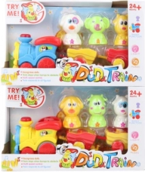 Szórakoztató vonat állatokkal elemmel