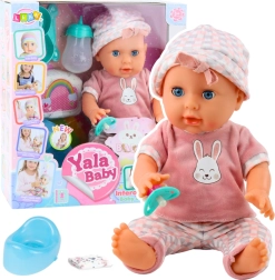 Pisilő Rózsaszín Baba Kiegészítőkkel és Hangokkal 35 cm
