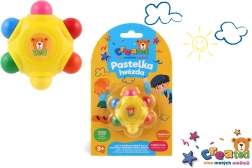 Csillag alakú zsírkréta 6 színnel