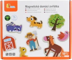 Viga fa alakú mágnesek háziállatokkal - 20 db
